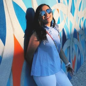 Ruffle Shoulder Sleeveless Top